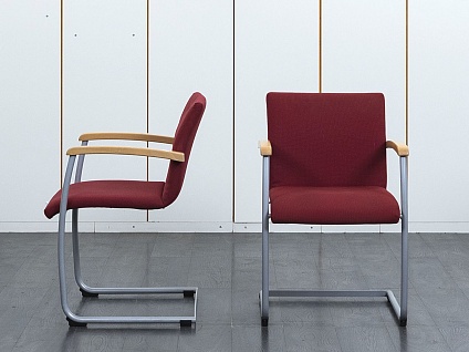Конференц кресло для переговорной  Красный Ткань Bene Bug  (УДТК-06101)