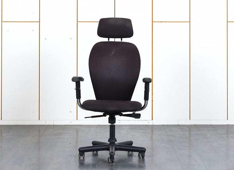Офисное кресло руководителя   Ткань Черный   (КРТЧ2-08120)