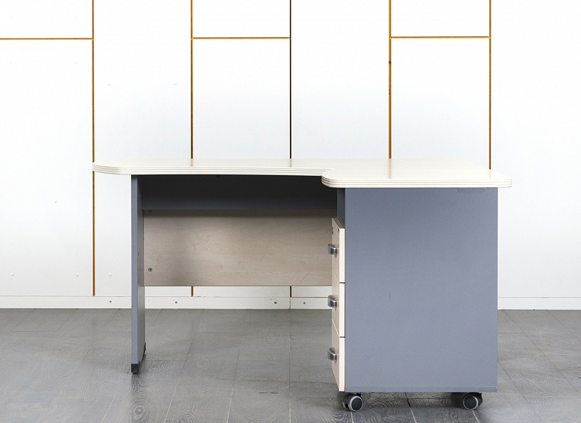Комплект офисной мебели стол с тумбой Berlin 1 400х790х750 ЛДСП Клен   (СПЭВКп-28030)