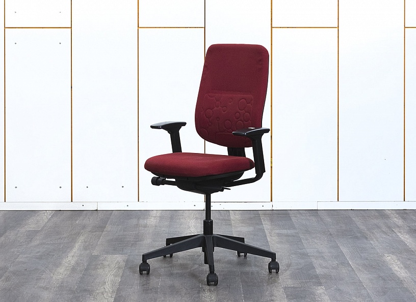 Офисное кресло для персонала  SteelCase Ткань Красный   (КПТК-31103)