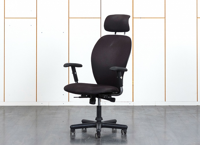 Офисное кресло руководителя   Ткань Черный   (КРТЧ2-08120)
