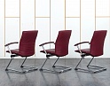 Купить Конференц кресло для переговорной  Бордовый Кожа SATO Tiger  (УДКК1-15011)
