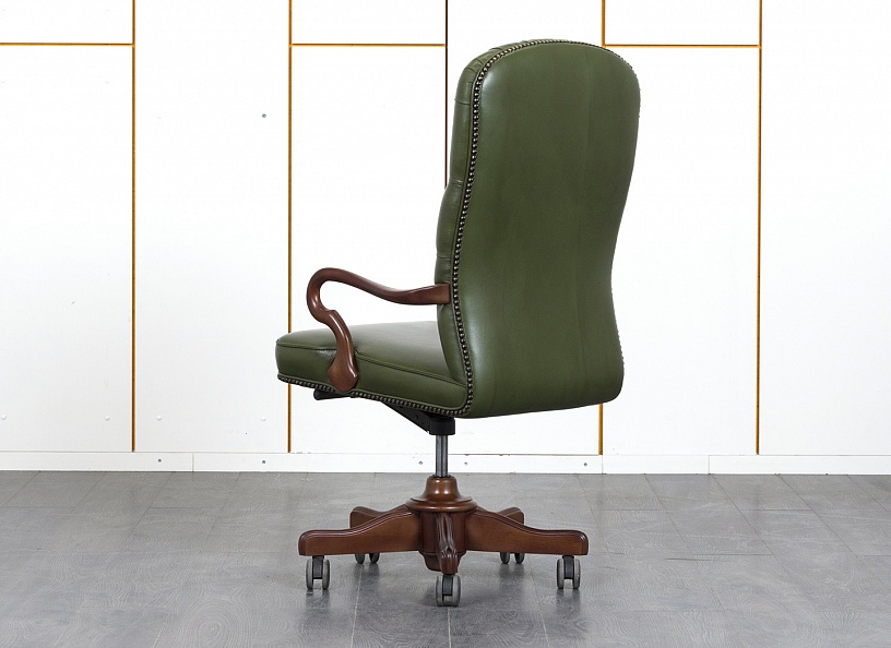 Офисное кресло руководителя  Mascheroni Кожа Зеленый America  (КРКЗ-28050)