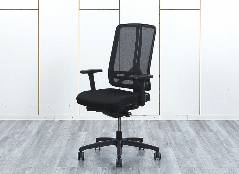 Офисное кресло руководителя  RIM Сетка Черный FLEXI FX 1106  (КРСЧ-26024)