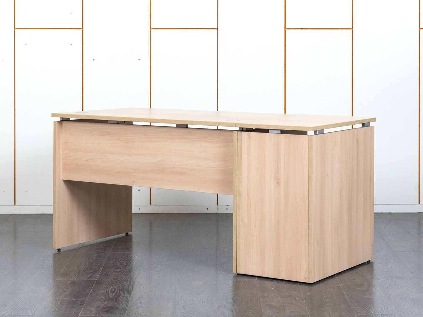 Комплект офисной мебели стол с тумбой  1 180х720х750 ДСП Клен   (СППВК-28110)