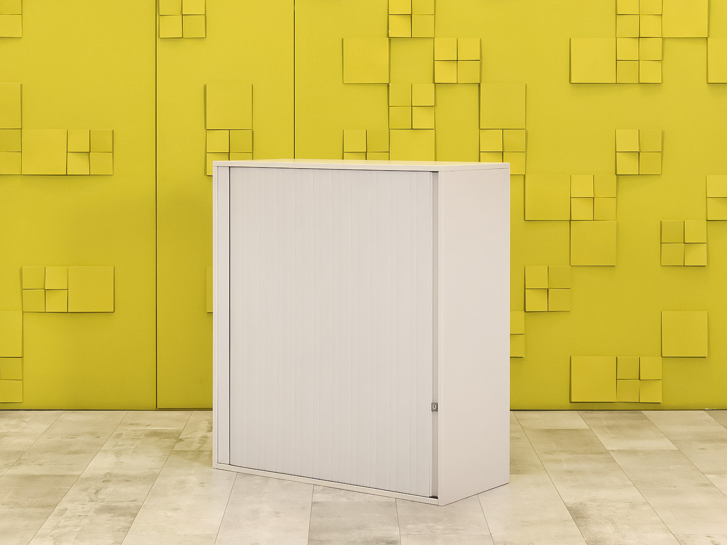 Шкаф для документов офисный  Steelcase ЛДСП Серый Франция  ШД1ДС-27046