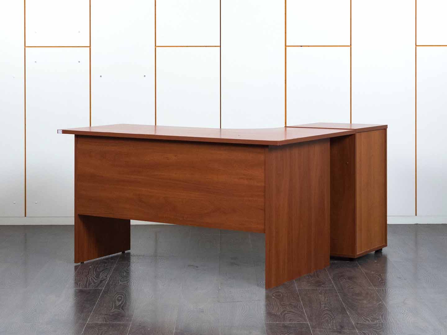 Комплект офисной мебели стол с тумбой  1 400х900х750 ЛДСП Вишня   (СПУШ1лК-29120)