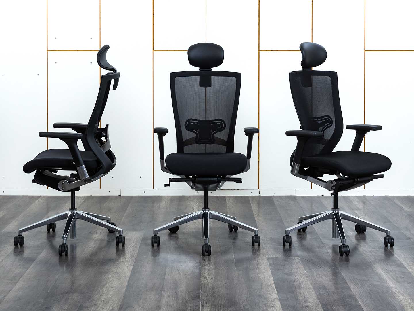 Офисное кресло руководителя  Sidiz Ткань Черный T50  (КРТЧ-20073)