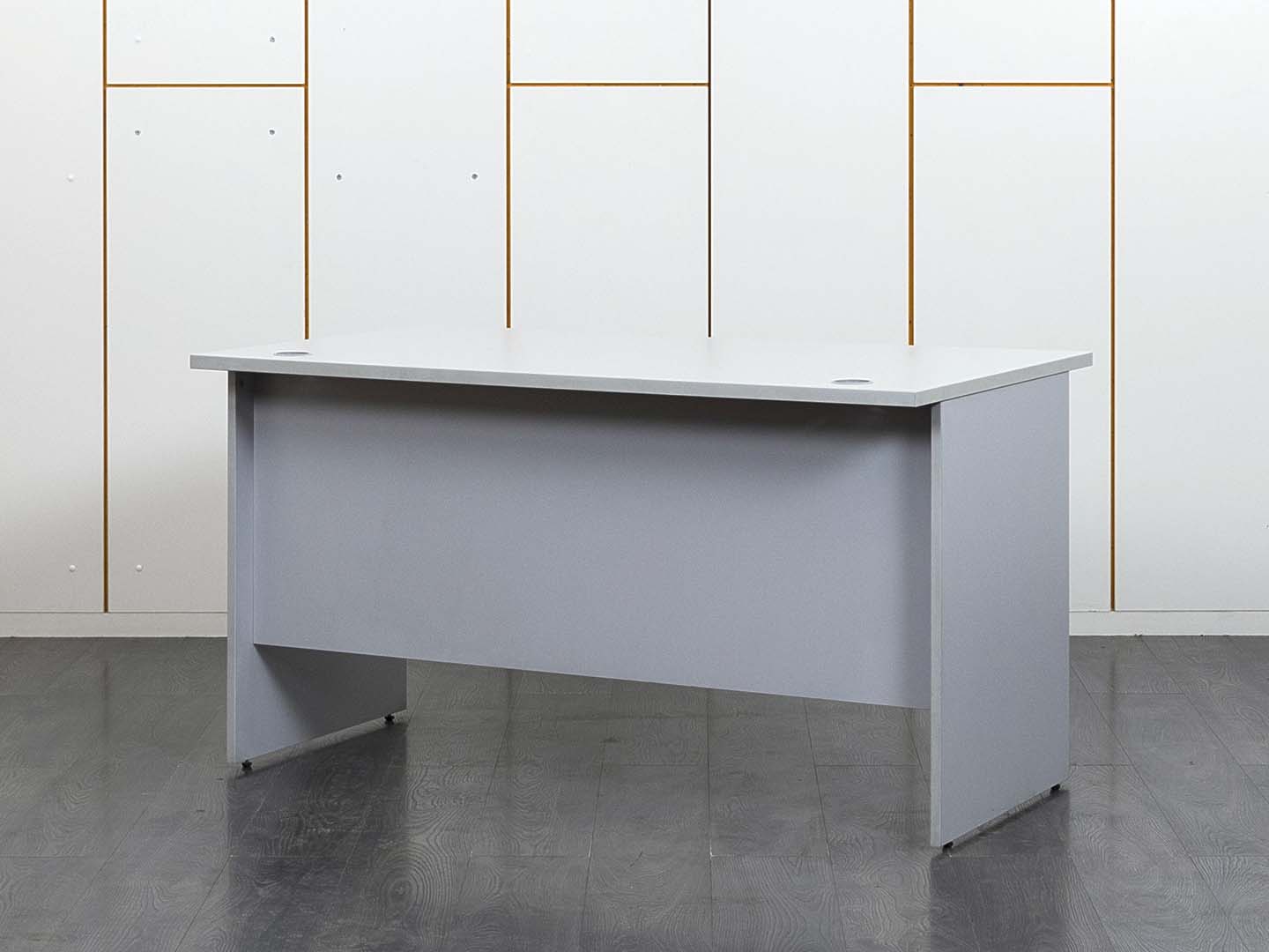 Офисный стол прямой  1 400х800х750 ЛДСП Серый   (СППС1-26081)