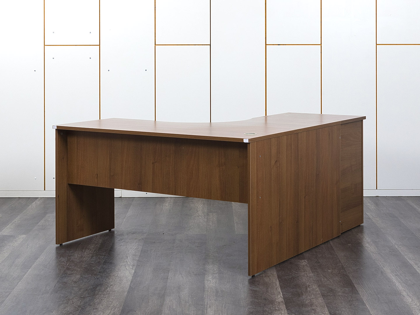 Комплект офисной мебели стол с тумбой  1 400х1 610х750 ЛДСП Орех   (СПУХКл-15072)