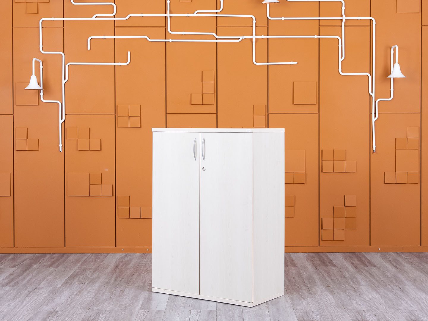 Шкаф для документов  800х425х1 120 ЛДСП Дуб молочный   (ШД2ДВ-14055)