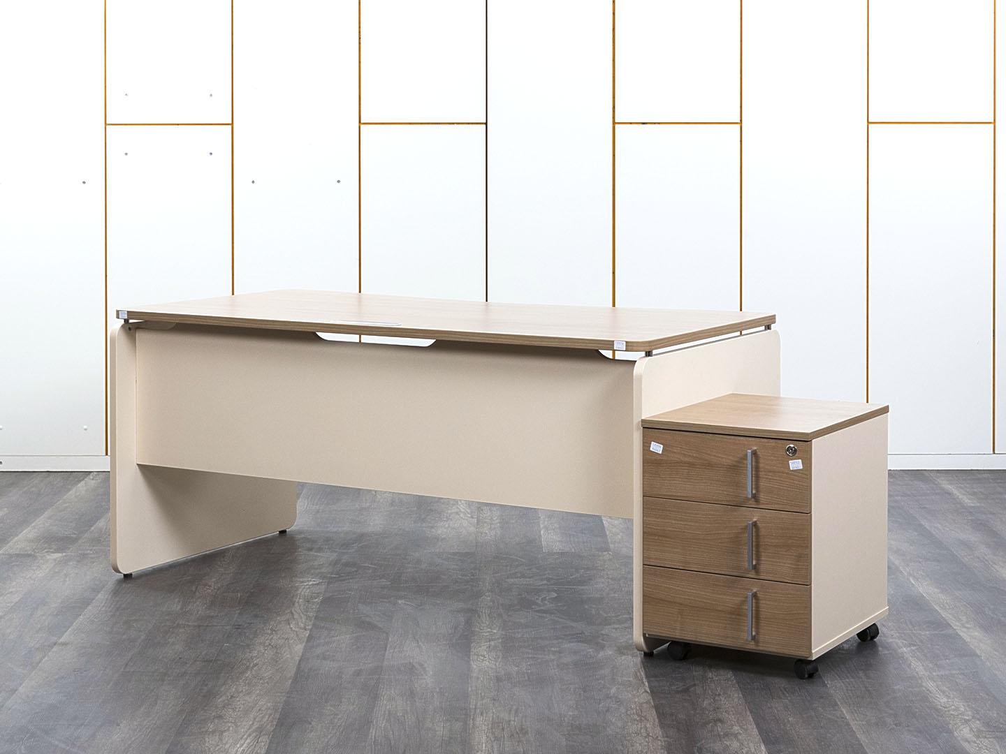 Комплект офисной мебели стол с тумбой Accord 1 600х750х750 ЛДСП Зебрано   (СППЗК-06062)