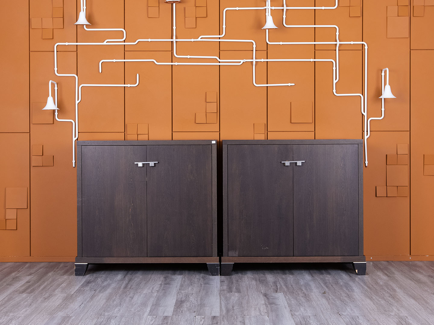 Шкаф для документов  1 200х600х1 160 Шпон Венге   (ШД2ДЕК-08075)