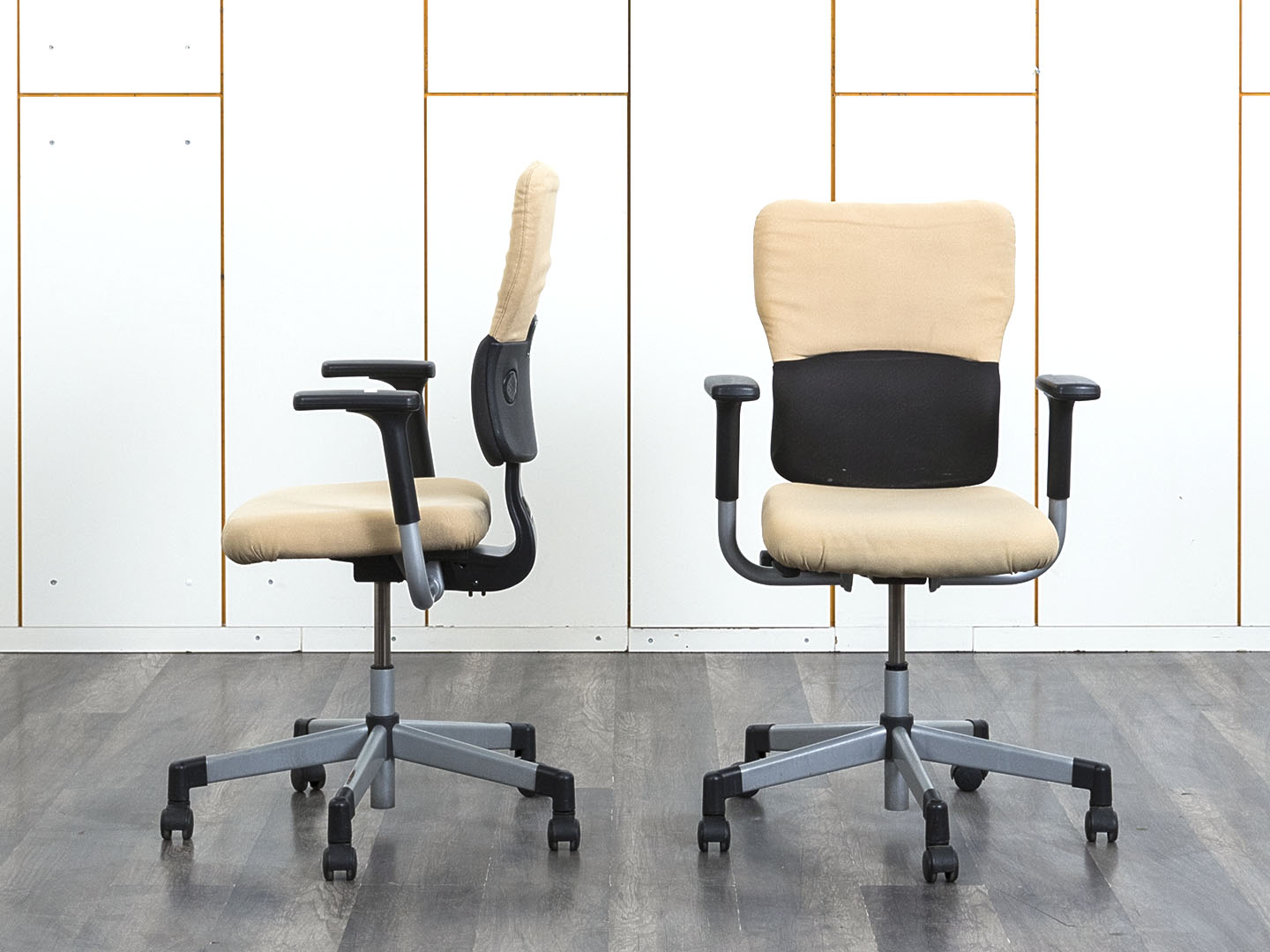 Офисное кресло для персонала  SteelCase Ткань Бежевый   (КПТБ-09083)