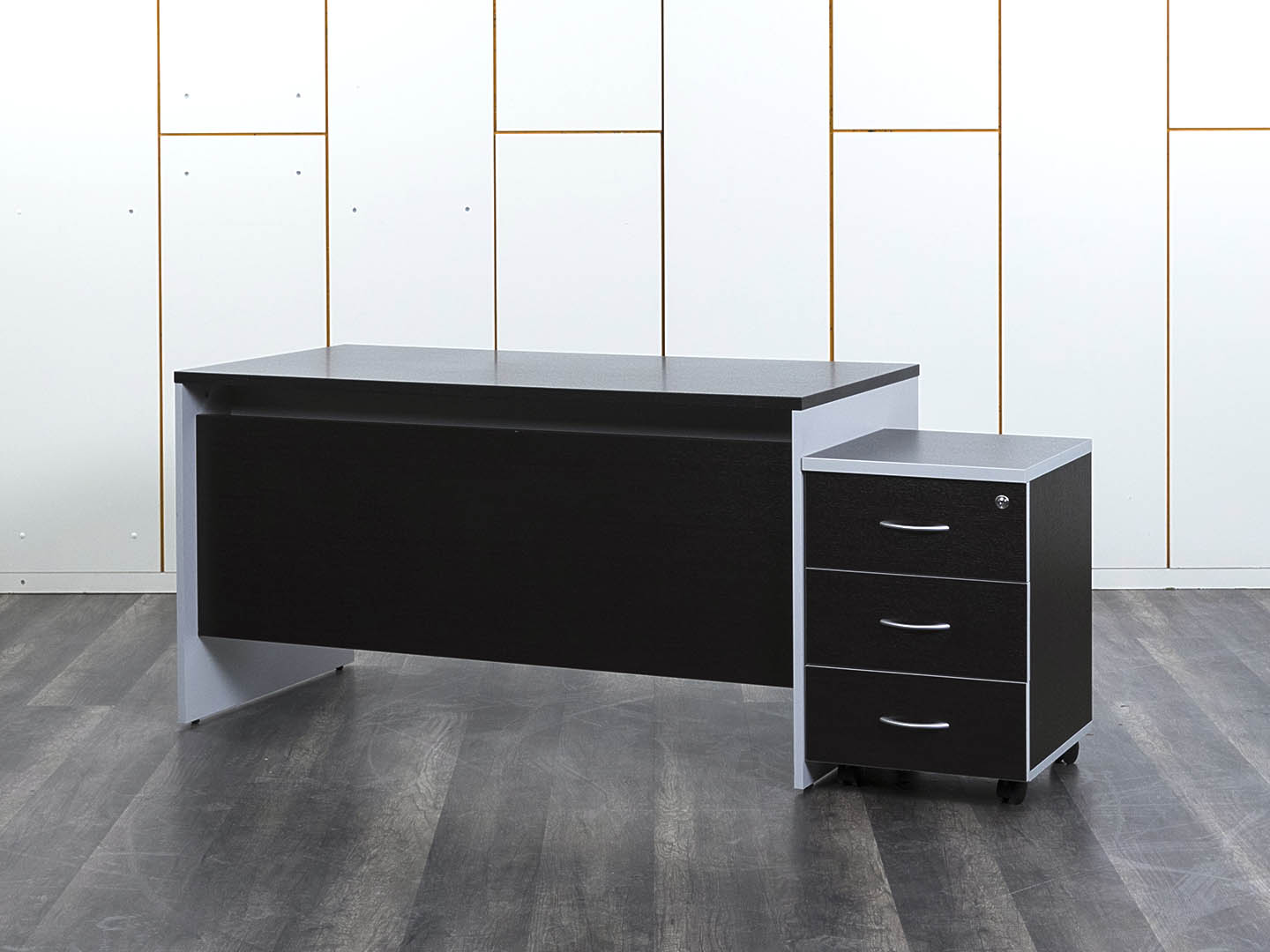Комплект офисной мебели стол с тумбой  1 400х700х750 ЛДСП Венге   (СППЕК1-26082)