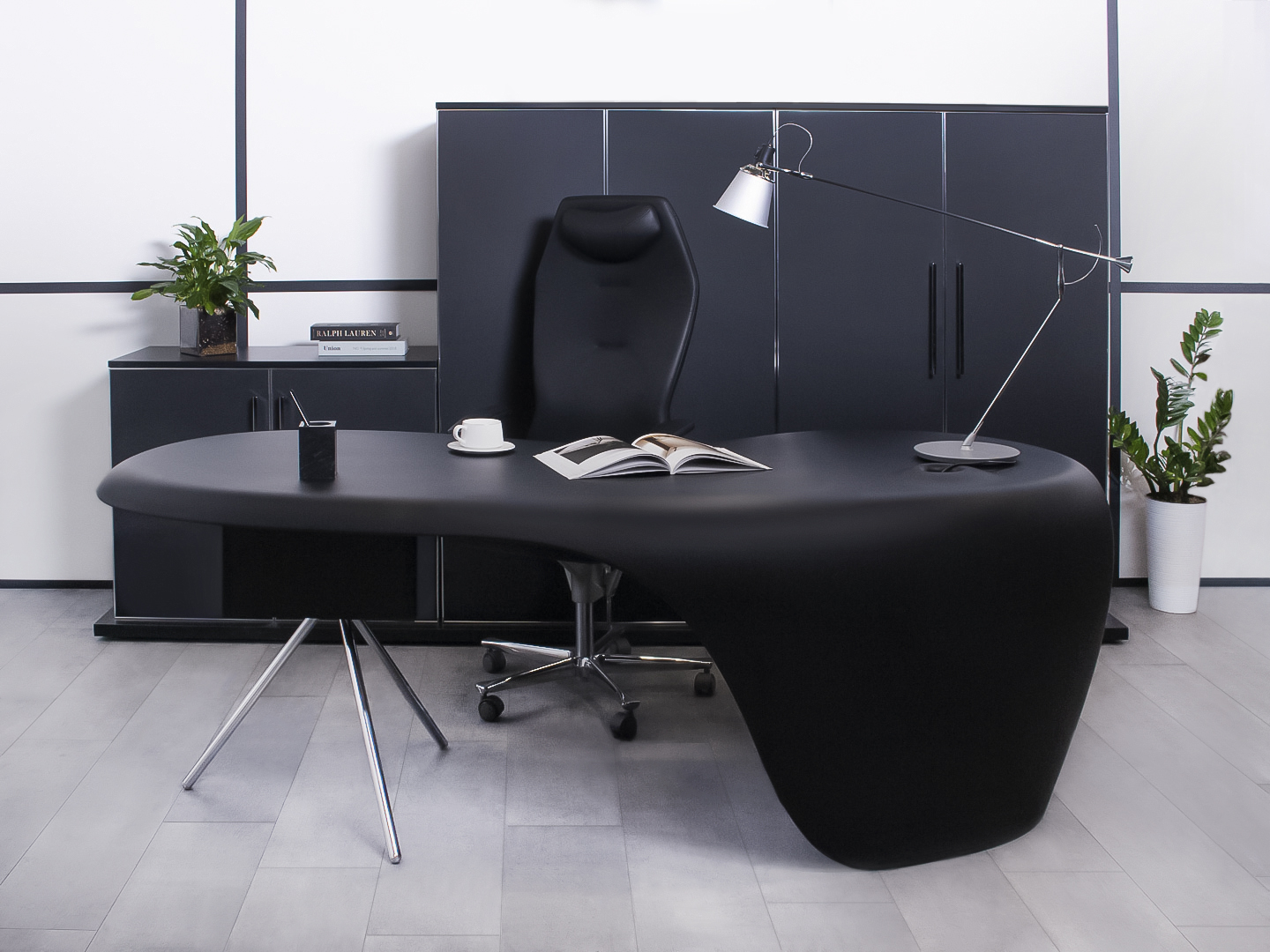 Кабинет руководителя  UNO DellaRovere Пластик Чёрный Италия  КРЧ-30055