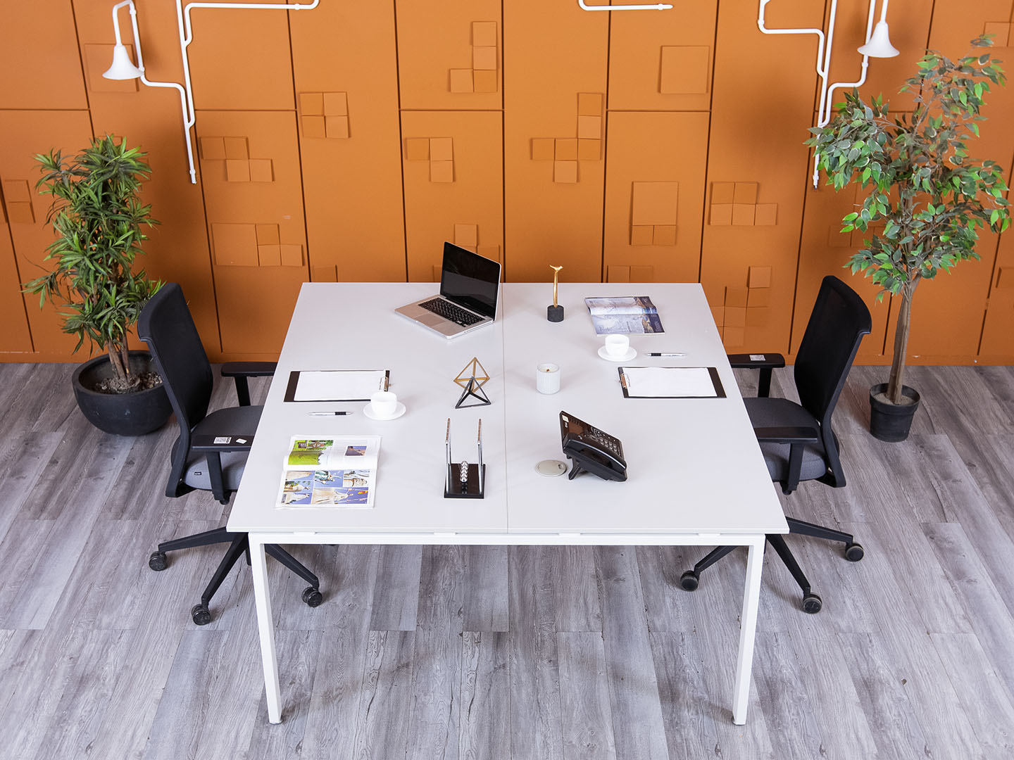 Комплект офисной мебели  1 780х1 600х735 ЛДСП Серый   (КОМС-21055)