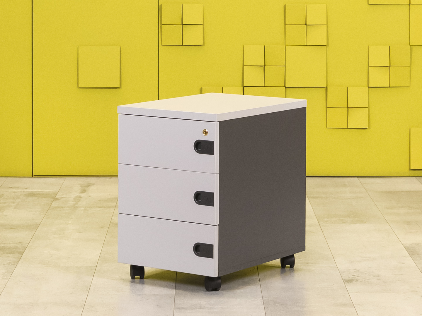 Офисная тумба выкатная ЛДСП Серый  ТВ3ЯС-30036