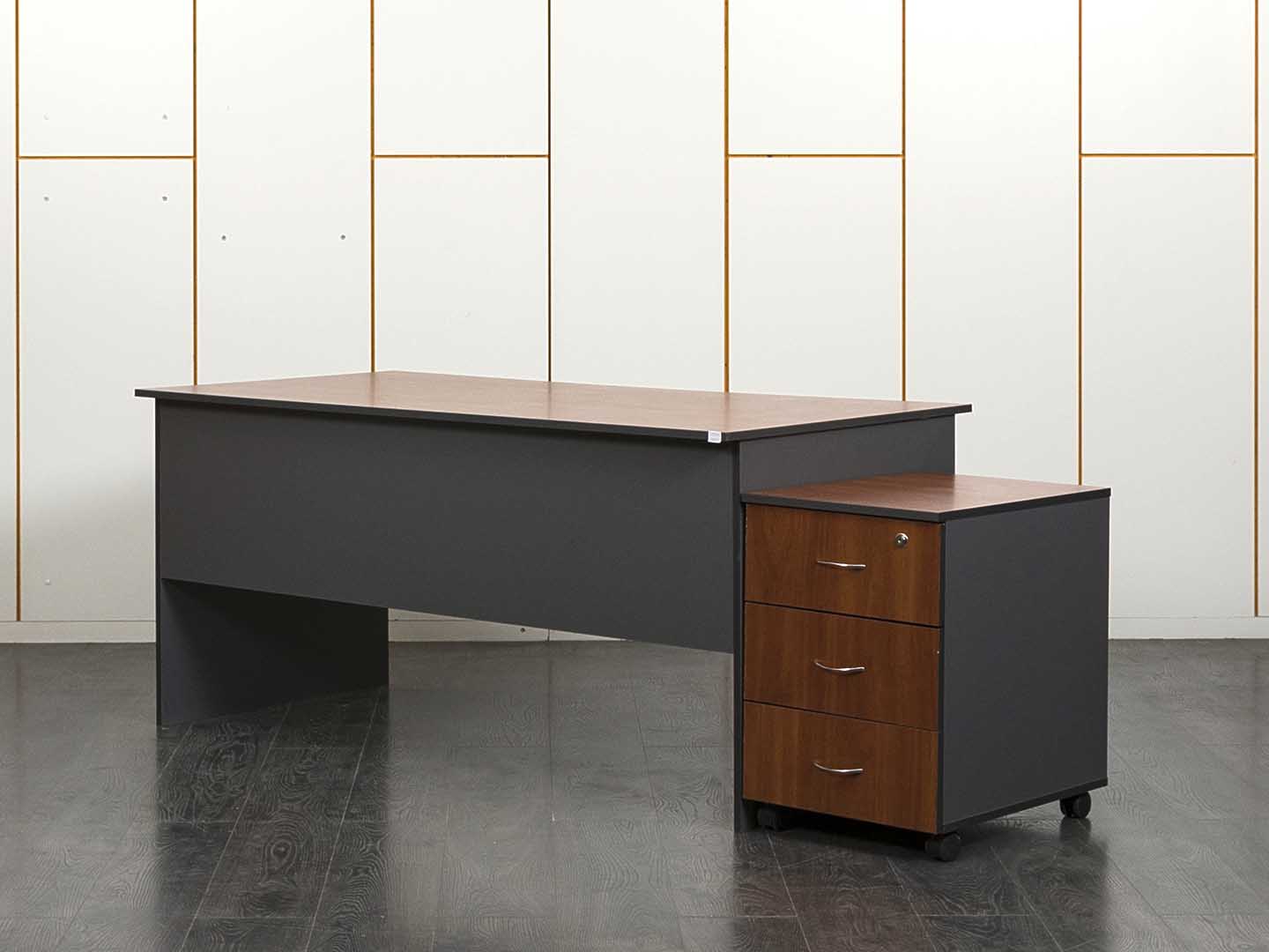 Комплект офисной мебели стол с тумбой  1 600х800х730 ЛДСП Вишня   (СППШК-28041)