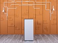 Шкаф для документов Sinetica 1 000х440х1 060 ЛДСП Венге DADO  (ШД4ДЕ-08075)