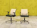Комплект из 2-х кресел для переговоров Think Steelcase Кожа Зелёный США  УГКВк-13049
