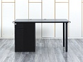 Комплект офисной мебели стол с тумбой IKEA 1 400х800х760 ЛДСП Черный   (СППЧКл-04064)