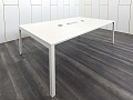 Офисный стол для переговоров Herman Miller 2 400х1 400х750 ЛДСП Белый   (СГПБ-02122)