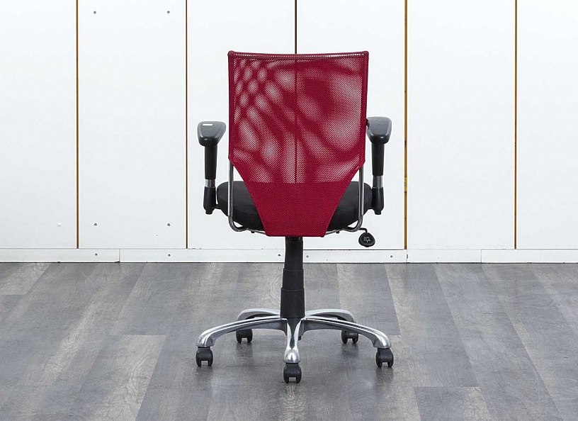 Офисное кресло для персонала   Сетка Красный   (КПСК-27092)