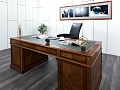 Стол для руководителя ART &amp;amp; MOBLE 2 000х900х760 Массив, шпон Черешня   (СРХ-09013)