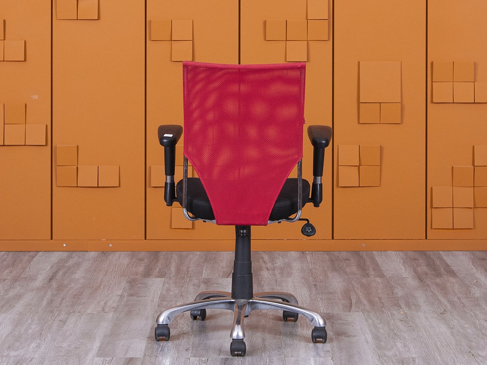 Офисное кресло для персонала   Сетка Красный   (КПСК-20085)