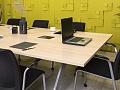 Офисный стол для переговоров Steelcase ЛДСП Зебрано Франция  СГПЗ2-04026