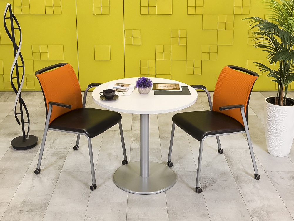 Обеденный стол Steelcase ЛДСП Белый Франция  СГОБ-04026