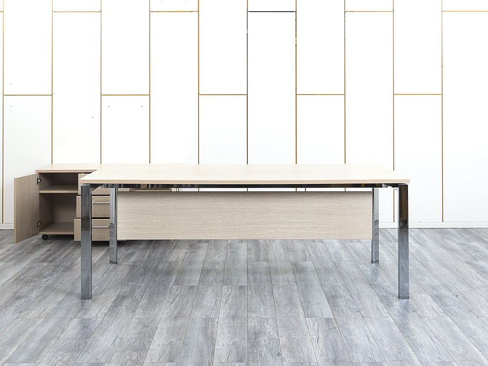 Стол для руководителя Sinetica 2 000х1 000х750 ЛДСП Зебрано   (СРПЗк-20034)