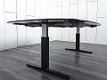 Офисный стол для переговоров Bene 2 600х1 350х780 МДФ Черный T-Meeting Австрия (СГПЧ-03112)