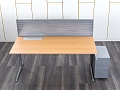 Комплект офисной мебели стол с тумбой Ahrend 1 800х800х750 ЛДСП Орех   (СППХК1-26072)