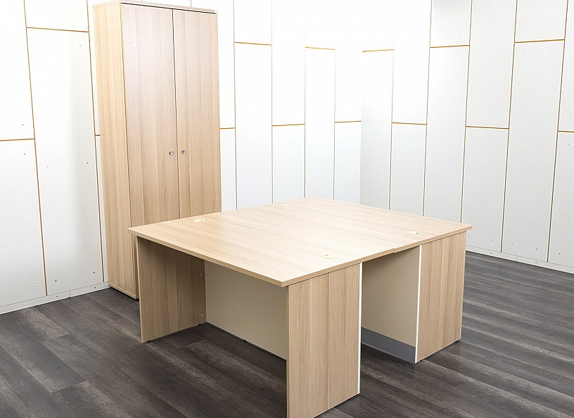 Комплект офисной мебели  1 400х800х750 ЛДСП Зебрано   (КОМЗ1-08072)