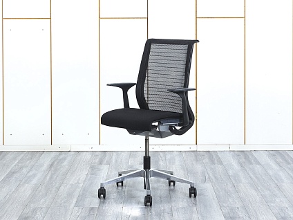 Офисное кресло для персонала  SteelCase Сетка Черный Think  (КПСЧ-07054)
