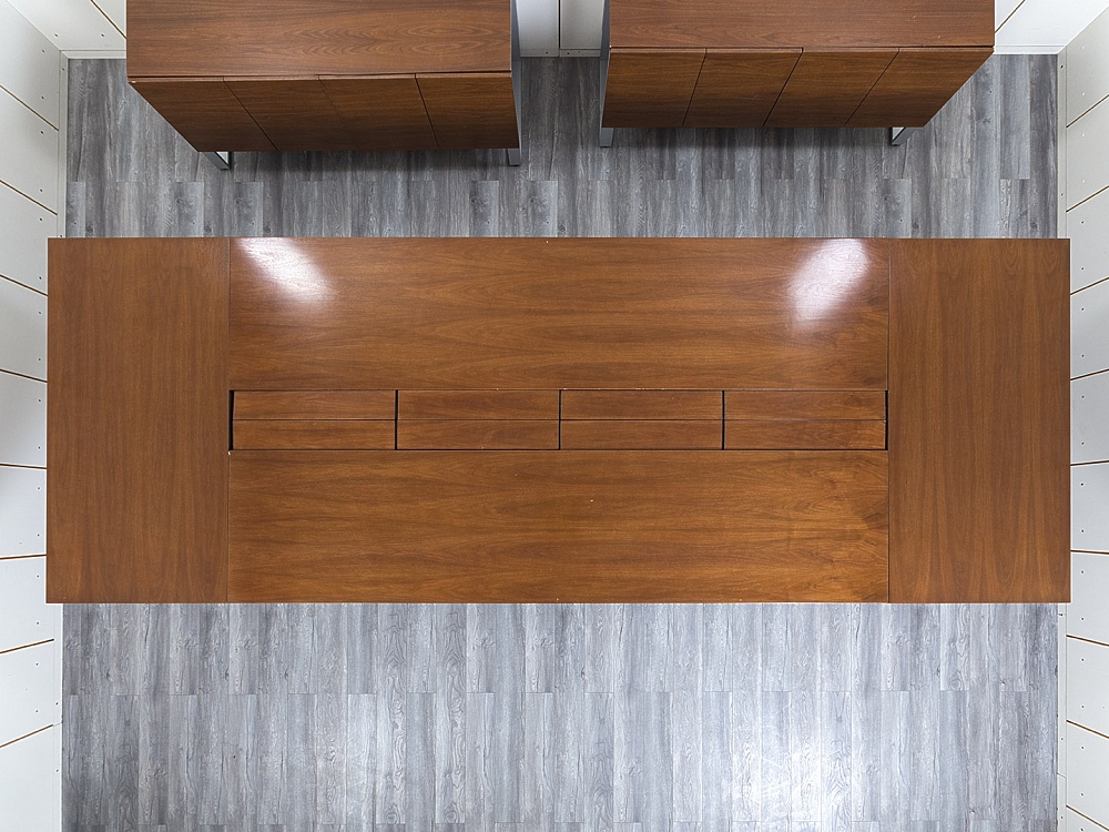 Офисный стол для переговоров Bene 4 270х1 520х740 Шпон Орех   (СГПХ-12123)