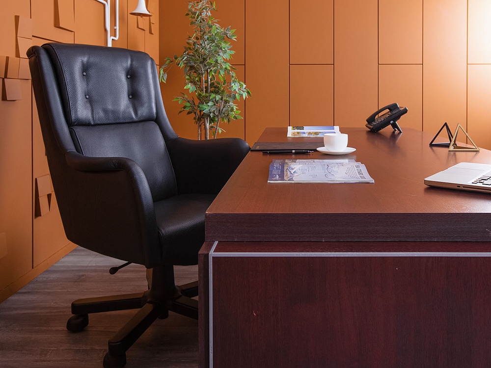 Стол для руководителя  2 120х900х720 ЛДСП Вишня   (СРПШ-05065)