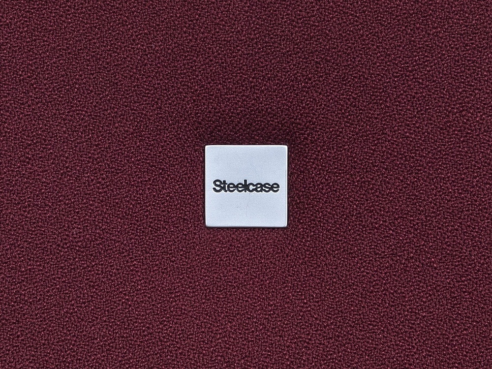 Офисное кресло руководителя  SteelCase Ткань Красный Please 2  (КРТК-21034)