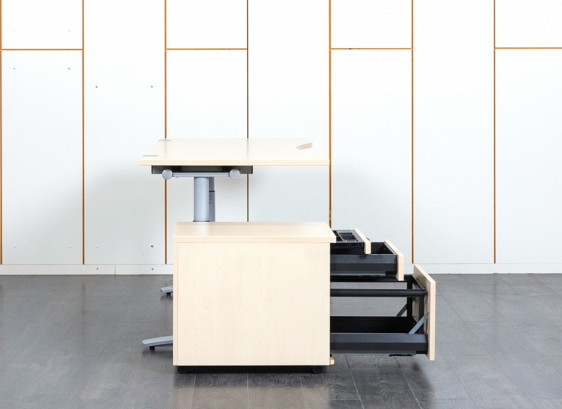 Комплект офисной мебели стол с тумбой KEONIG-NEURATH 1 500х750х750 ЛДСП Дуб беленый   (СППВК-23090)
