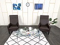 Комплект из 2-х кресел Walter Knoll Кожа Коричневый   (КНККК-30011)