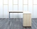 Купить Комплект офисной мебели стол с тумбой  1 400х1 600х750 ЛДСП Клен   (СПУВ2Кп-13033)