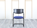 Конференц кресло для переговорной  Синий Ткань VITRA VISAVIS 2  (КДТН-28113)