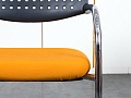Конференц кресло для переговорной  Оранжевый Ткань VITRA   (УДТО-07120)