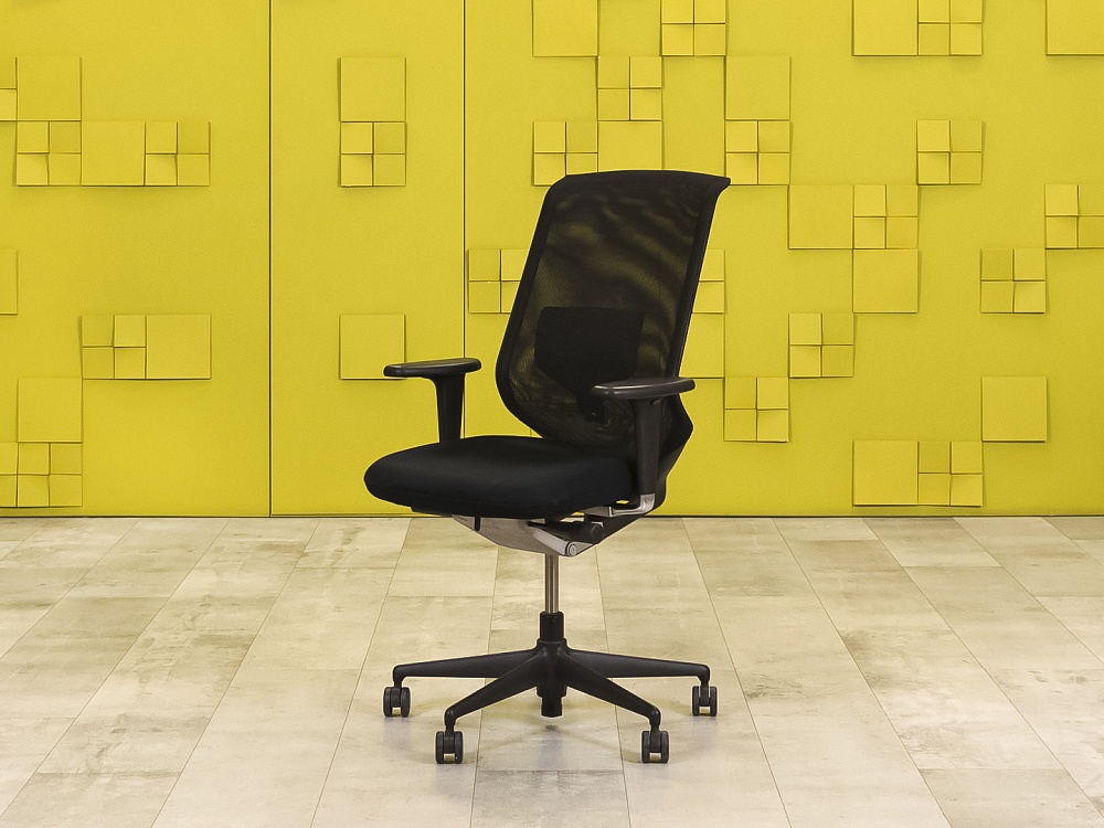 Офисное кресло для персонала на колесах Vitra Ткань Чёрный Швейцария  КПТЧ-04026