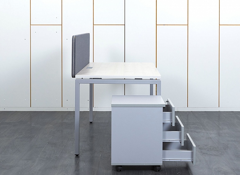 Комплект офисной мебели стол с тумбой  1 400х800х750 ЛДСП Зебрано   (СППЗк-24121)
