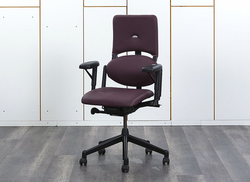 Офисное кресло руководителя  SteelCase Кожа Красный Please 1  (КРКК-08072)