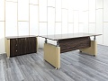 Кабинет руководителя Tecnoarredo 2 000х920х760 Шпон Зебрано Venus  (КРЗ1-09024)
