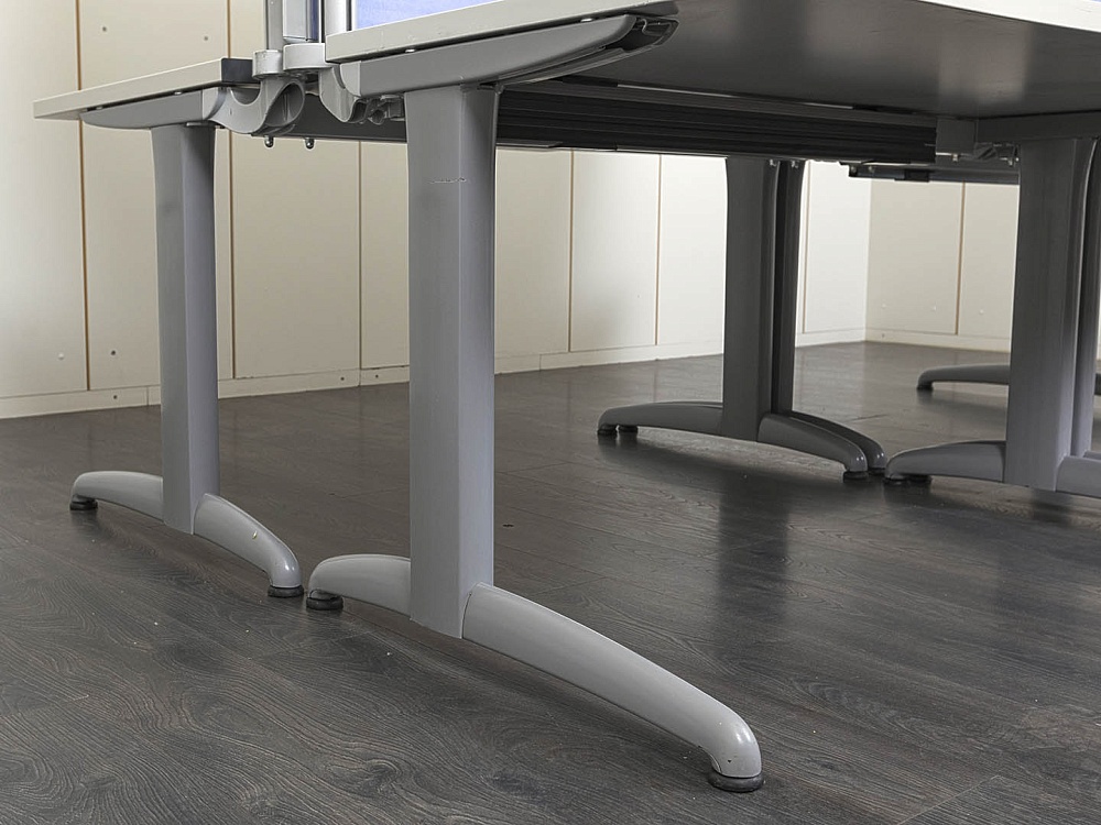 Комплект офисной мебели SteelCase 2 800х1 600х1 720 ЛДСП Серый   (КОМС-29071)